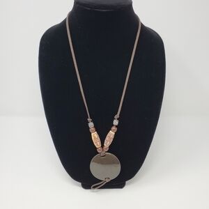 Brown Cord Necklace
